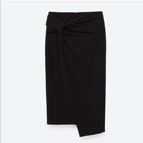 Zara Dresses & Skirts - ZARA Knotted Pencil Skirt S